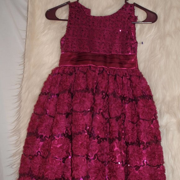 Special Editions Other - Girl's DRESS Pink With Sparkly Flower Detail SIZE 6 BY SPECIAL EDITIONS USEDONCE